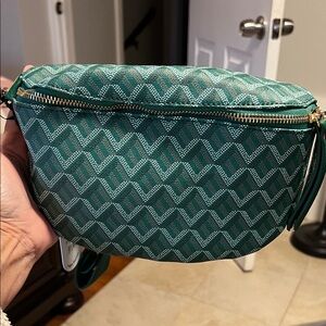 Green Patterned Women's Bag